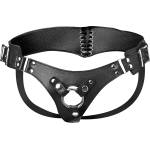 Strap U Bodice Corset Style Strap On Harness Black