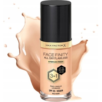 Max Factor Facefinity All Day Flawless dlhotrvajúci make-up SPF20 42 Ivory 30 ml