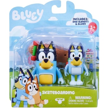 Image 1 of Moose Set 2 Bluey S3 Skateboarding 7cm