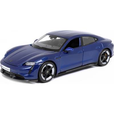 Bburago Porsche Taycan Turbo S 2019 modrá 1:24