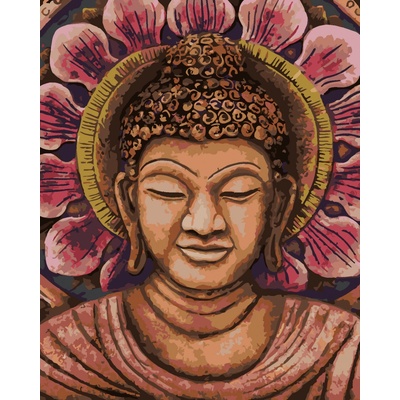 zuty Malování Podle Čísel Oranžový Buddha 80 x 100 Cm Plátno Rám