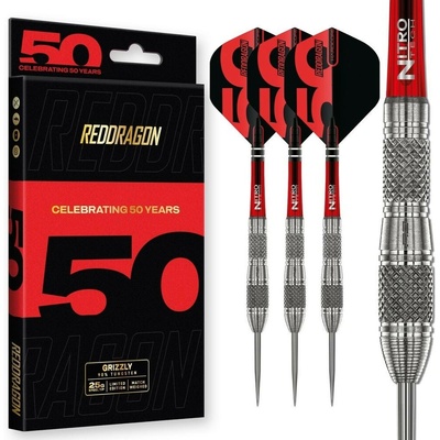 steel Red Dragon Darts 50 Years - Grizzly 4 25g 90% wolfram