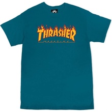 Thrasher Flame Logo Galapagos Blue