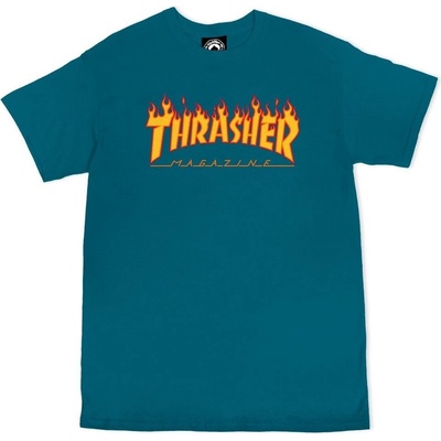 Thrasher Flame Logo Galapagos Blue