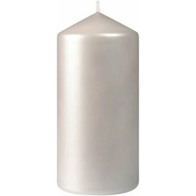 Sviečka PILLAR strieborná 15 x 7 cm, 6 ks 100023860
