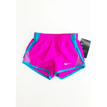 Nike Dri Fit Sport pohodlné dívčí sportovní šortky s logem růžová