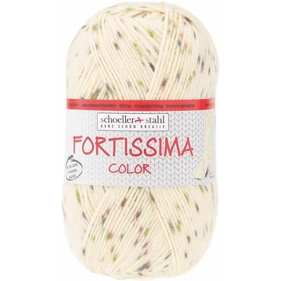 Schoeller Stahl Fortissima 4-fach color tweed 573 Natur