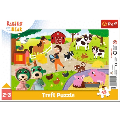 Trefl Farma v rámečku rámkové 15 dílků