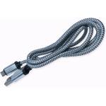 Bravas Кабел USB 2.0 Type A - Micro Type B, 1м, с оплетка сив