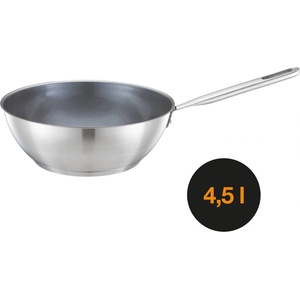 Fiskars Уок тиган Fiskars All Steel с незалепващо керамично покритие, 28см (FS 1023763/1064747)