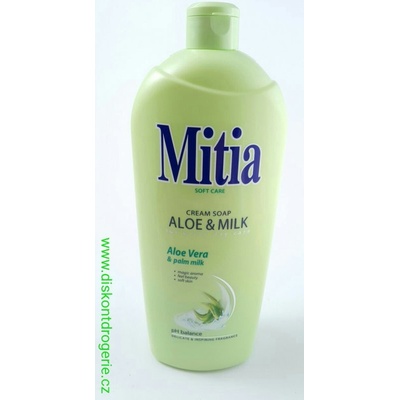 Mitia Aloe & Milk tekuté mydlo náhradní náplň 1 l
