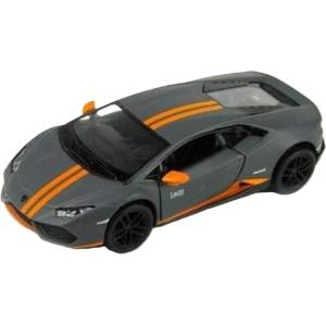 Kinsmart Метална количка Kinsmart - Lamborghini Huracan LP-610-4, 1: 36, сива (55113)