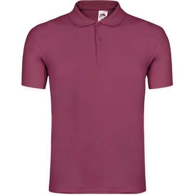 Fruit of the Loom Iconic Работна поло тениска Fruit of the Loom Original, бордо, 100% памук (1331431102)