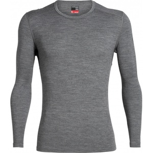 Icebreaker Мъжко мериносово термобельо Icebreaker 260 Tech L/S Crewe Merino base layer - Gritstone Heather (015-0865-0912)