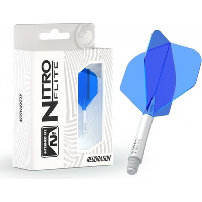 Red Dragon Nitro Flite - No2 - white & blue - midi – Zboží Dáma