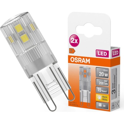 Osram LED žiarovka PIN20 1,9 W G9 2700 K teplá biela číra