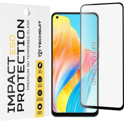 Techsuit Калъф за Oppo A78 4G - ESD Glass - Черен