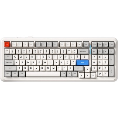 MCHOSE K99 V2 Wireless Mechanical Icy Creamsicle Switch Retro White MC-K99V2-11