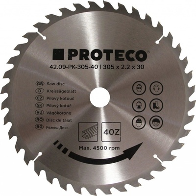 PROTECO 42.09-PK305-40 kotouč pilový SK 305 x 3.2 x 30 40 zubů