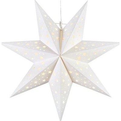 Markslöjd 705897 LED Vianočná dekorácia BLANK LED 0,4W 3xAA pr. 45 cm biela ML1361