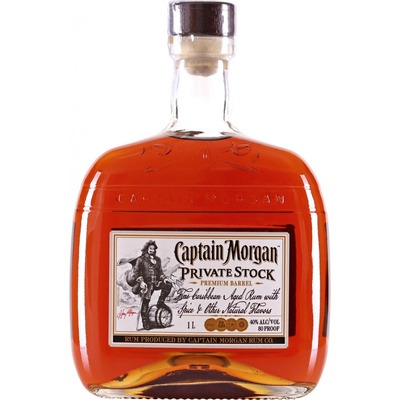 Captain Morgan Private Stock Tmavý rum 40% 1 l (čistá fľaša)