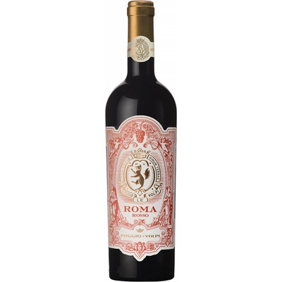 Poggio LE VOLPI Roma DOC Rosso červené 2019 14% 0,75 l (čistá fľaša)