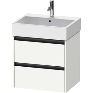 Duravit Ketho. 2 - Шкафче за умивалник 55x58x46 см, 2 чекмеджета, матово бяло K25275018180000 (K25275018180000)