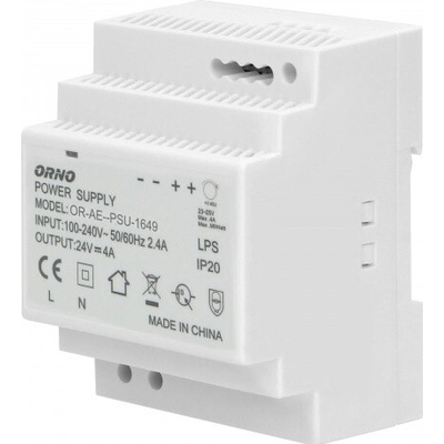 ORNO 24V Zdroj na DIN lištu DC, 4A, 100W