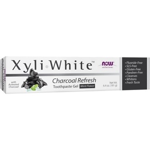 NOW NOW XyliWhite Charcoal Refresh Toothpaste Gel, 181 Grams