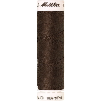 Nitě SERALON 100m na univerzální šití, polyester AMANN Mettler - více barev 6677: 1182 hnědá