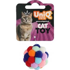 Uniq Pets Puffies Plush Bubble Ball - плюшена топка за котка със звънче, 4, 5 см