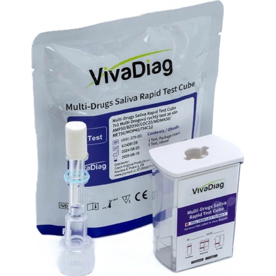 VivaDiag Multidrogový test na 7 drog ze slin