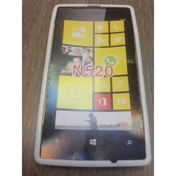 Nokia Силиконов калъф за Nokia Lumia 520 бял
