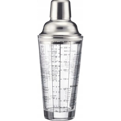 Šejkr 3dílný, skleněný SAM 400 ml