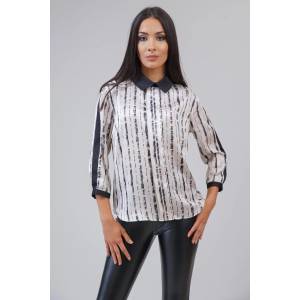 Radek's Collection Елегантна дамска блуза с якичка 81924-219-900