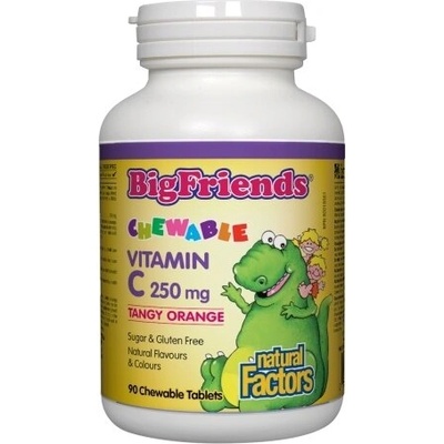 Natural Factors Витамин C BigFriends® за деца (портокал) 250 mg 90 дъвчащи таблетки | Natural Factors (1395 NF)