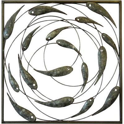 FALC Nástenná kovová 3D dekorácia 17SMB0996, 50 x 90 x 4 cm