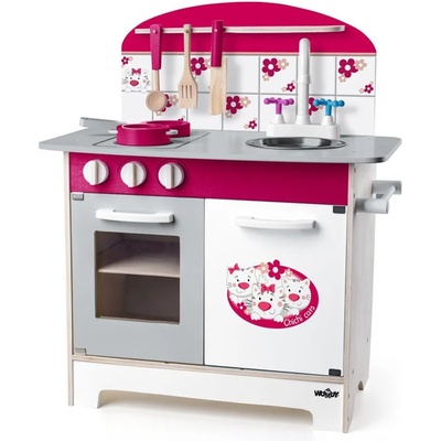 Woodyland Дървена детска кухня Woody - Chichi Cats (91781)