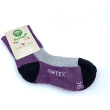 Surtex zimné ponožky 70% Merino Fialovo šedé