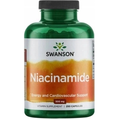 Swanson Health Products Nikotinamid 500 mg 250 kapslí