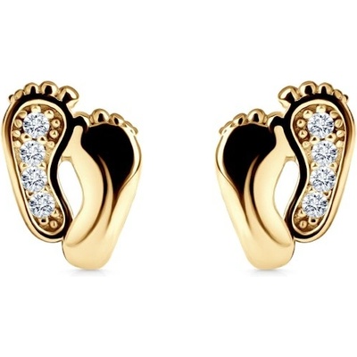 Savicki náušnice tlapky žluté zlato B-K-K0362-00144-585-Z