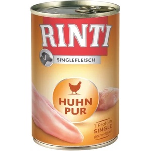 RINTI Pur Adult - консерва за кучета с 100% пилешко месо, подходяща за чувствителни кучета - 400 гр - Германия