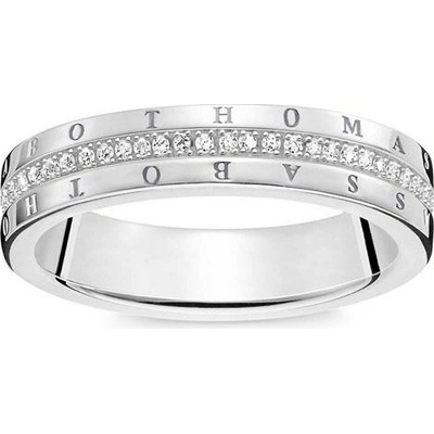 Thomas Sabo Prsten Klasický bílý D TR0026 725 14 Sterling Silver Sterling silver