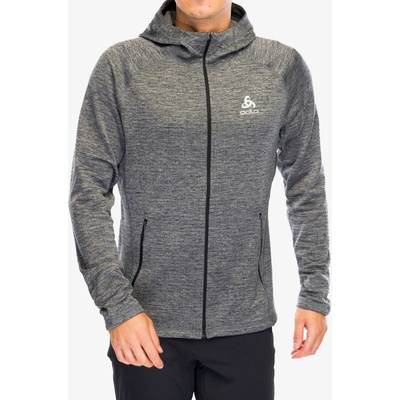 Odlo Tencia Mid Layer Hoody Full Zip dark grey melange