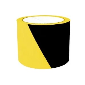 Office products Предупредителна оградна лента 75мм/100м черен/жълт