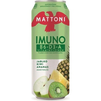 Mattoni Imuno jablko ananas a kiwi plech 24 x 0,5 l