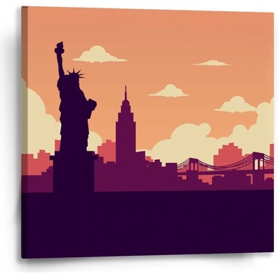 Sablio Obraz New York Socha slobody Art - 50x50 cm