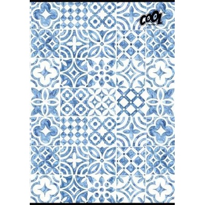 COOL BY VICTORIA Zošit A4 štvorčekový Mediterrain patterns