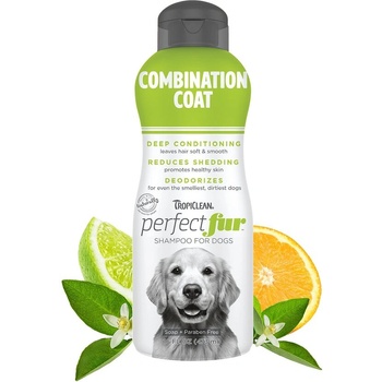 Tropiclean PerfectFur Combination Coat шампоан за кучета за комбинирана козина, намаляващ линеенето 473ml