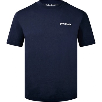 Palm angels Тениска PALM ANGELS Embroidered Logo T-Shirt - Navy